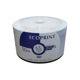 50 Dvd-r Eco Print Logo 4.7