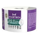 50 Dvd-r Maketech Printable 16x