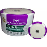 50 Dvd-r Maketech Printable 4.7gb