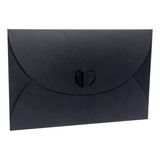 50 Envelopes 10x15cm Preto Para Convite