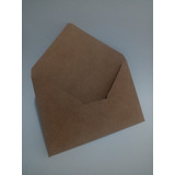 50 Envelopes Carta Comercial 11.5x17cm Kraft