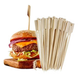 50 Espeto Bambu Golf Petiscos Lanches Espetinho Bamboo