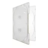 50 Estojo Caixa Capa Box Para Dvd Pack Scanavo Quadruplo