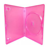 50 Estojo Capa Box Case Dvd-cd Simples Rosa 14 Mm Novo