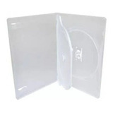 50 Estojo Duplo Capa Dvd Box Case Transparente Grosso 14 Mm