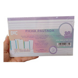 50 Fichas 150g Resumos Blocadas Coloridas Pautadas Bullets