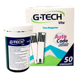 50 Fitas Tiras Reagentes G-tech Vita