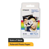 50 Folhas De Papel Fotográfico Premium Polaroid Zink 2x3 Sna