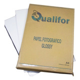 50 Folhas Papel Foto 150g - A4 Glossy (brilho) Cor Branco