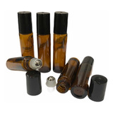 50 Frascos Âmbar Rollon 10ml Premium (vidro Grosso)