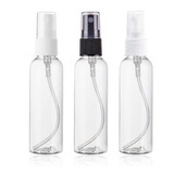 50 Frascos Pet 100 Ml Cilíndrico Válvula Spray Para Perfume.