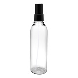 50 Frascos Pet 100 Ml Cilíndrico Válvula Spray Preta