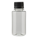 50 Frascos Plástico Cristal Pet Vazio 100ml Com Tampa Lacre