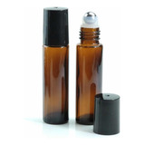 50 Frascos Vidro Âmbar Rollon 10ml Premium (grosso)