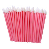 50 Hastes Flexíveis Cotonetes Batom Lash Extensão Cílios
