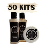 50 Kits Sabonete Shampoo E Condicionador 35 Ml Hotel Luxo