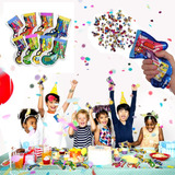 50 Lança Confete Colorido Boom Inflável Festa Aniversário