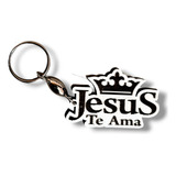 50 Lembrancinha Chaveiro Mdf Igreja Jesus Te Ama