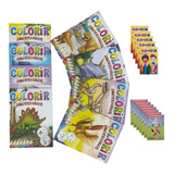50 Livrinhos Infantil Colorir Dinossauro 50cxs