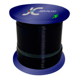 50 Metros Cabo Aço 3/16 6x19 Nylon Flexível Para Academia