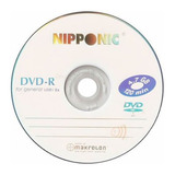 50 Mídia Dvd-r Virgem Gravável 4.7gb Logo Nipponic Ou Emtec