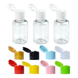 50 Mini Frasquinhos Plástico Pet 30ml Tampa Fliptop - Frasco
