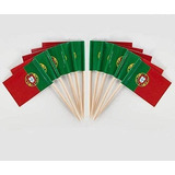 50 Palitos Decorativo Bandeirinhas Portugal Eventos