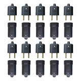 50 Pino Plugue Macho 2p E 50 Tomada Fêmea 2p+t 10a Extensão