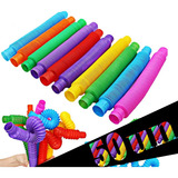 50 Poptube Tubo Fidget Tube Toys