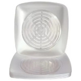 50 Prato Acrílico Quadrado Sobremesa Bolo Resistente 15cm 