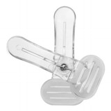 50 Presilha De Cabides Grosso Acrílico G Com Silicone Luxo 