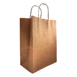 50 Sacolas De Papel 30x24x14: Alça Torcida P/ Delivery
