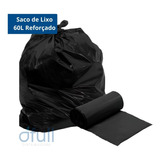 50 Sacos De Lixo Resistentes Preto Grosso 60 Litros Full Nf
