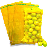 50 Sacos Rafia 38x50 Rede Amarela P/ 10kg Frutas Legumes