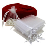 50 Saquinhos De Organza 7x9cm P Lembrancinhas Ou Bijuterias