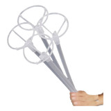 50 Suporte Balão Bubble Vareta Pega Balão Transparente 