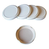 50 Tampas De Metal Para Pote De Conserva 74mm 4 Garras 
