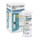 50 Tiras Accu-chek Active Medir Diabetes Aparelho Active 