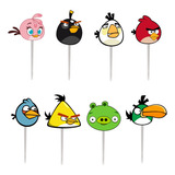 50 Toppers Angry Birds P/ Docinho De Festa Infantil