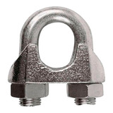 50 Un Grampo P/ Cabo De Aço 1/8 Presilha P/ Cerca Elétrica
