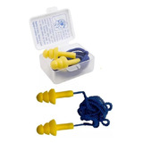 50 Un Protetor Auricular Plug Copolímero C/cordão Algodão