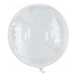 50 Unidades Balão Bubble Atacado - 45 Cm - Transparente 