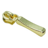 50 Unidades Cursor P/ Zíper N°5 Modelo Palito Brilho Dourado