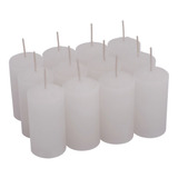 50 Velas 8 Horas 6cm Decorativas