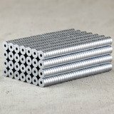 50 Anel Imã De Neodímio N52 Pastilha 8mm X 5mm Furo 3mm 