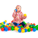 50 Bolinha De Piscina Coloridas Cores Sortida Infantil