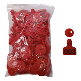 50 Brincos Grandes 4 2x5cm Numerados Para Bovinos Ovinos