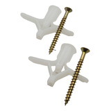 50 Bucha Gesso 15 23mm Drywall C parafuso Phillips Bucha8mm
