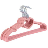 50 Cabides Infantil Rosa Pink Slim Ultra Finos Veludo
