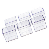 50 Caixinhas Acrilica 5x5 Transparente